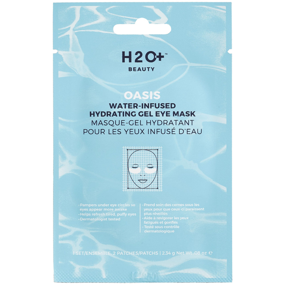 H2O+ Hydrating Gel Eye Mask - Water-Infused Moisture For Refreshing Under-Eye Treatment