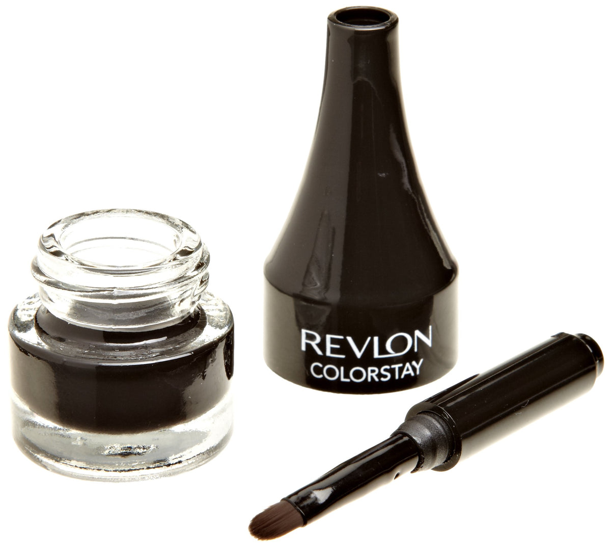 Revlon Crème Gel Eyeliner, Waterproof & Smudgeproof, 001 Black, 0.2 Fl Oz, Precision