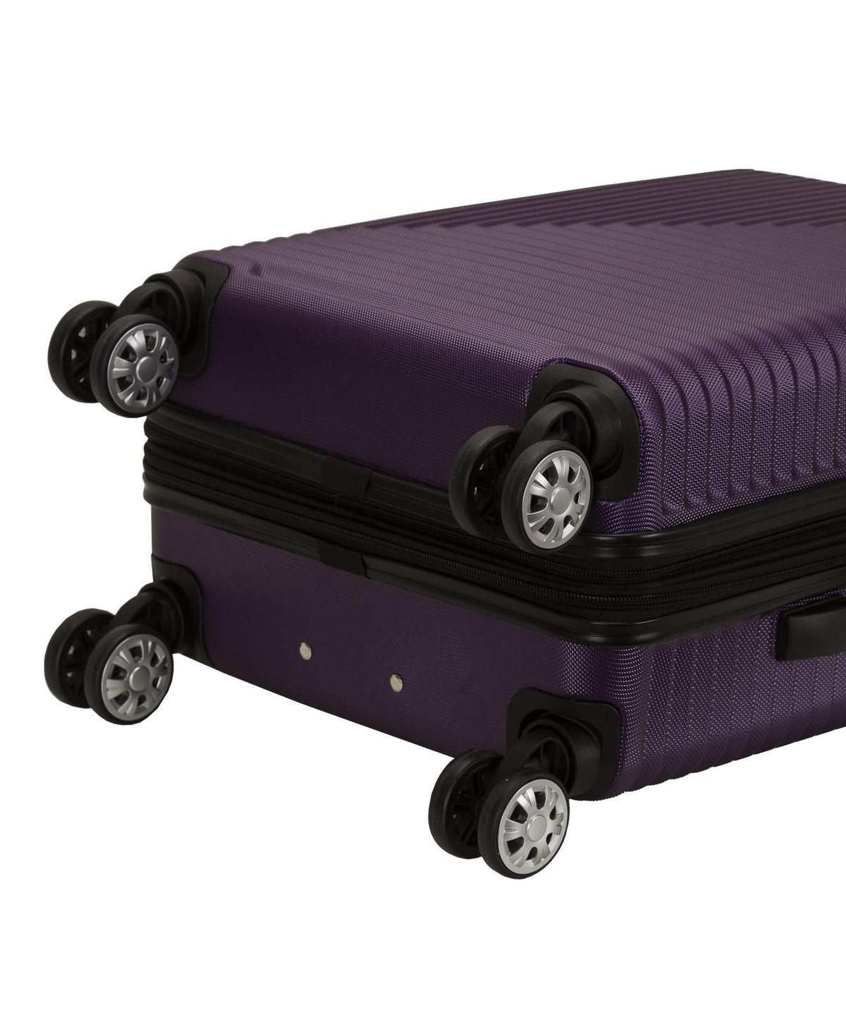 Rockland Purple Hardside Spinner Luggage Set, 2-Piece (20&quot;/28&quot;) - Durable ABS Material