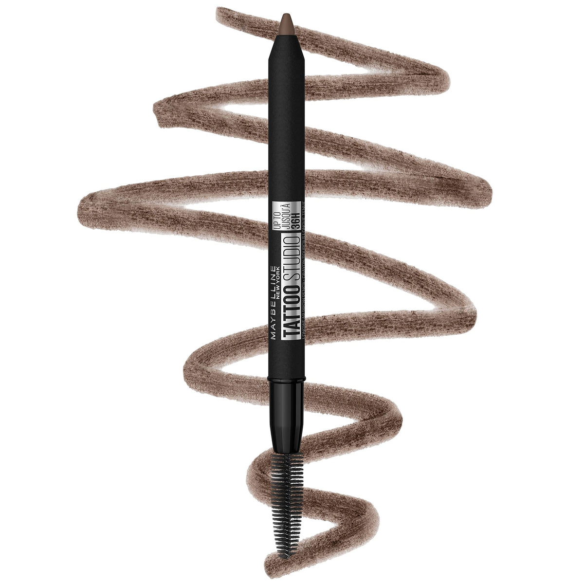 Maybelline Tattoostudio Waterproof Eyebrow Pencil, Medium Brown, Longwear, Sharpenable, 1 Count