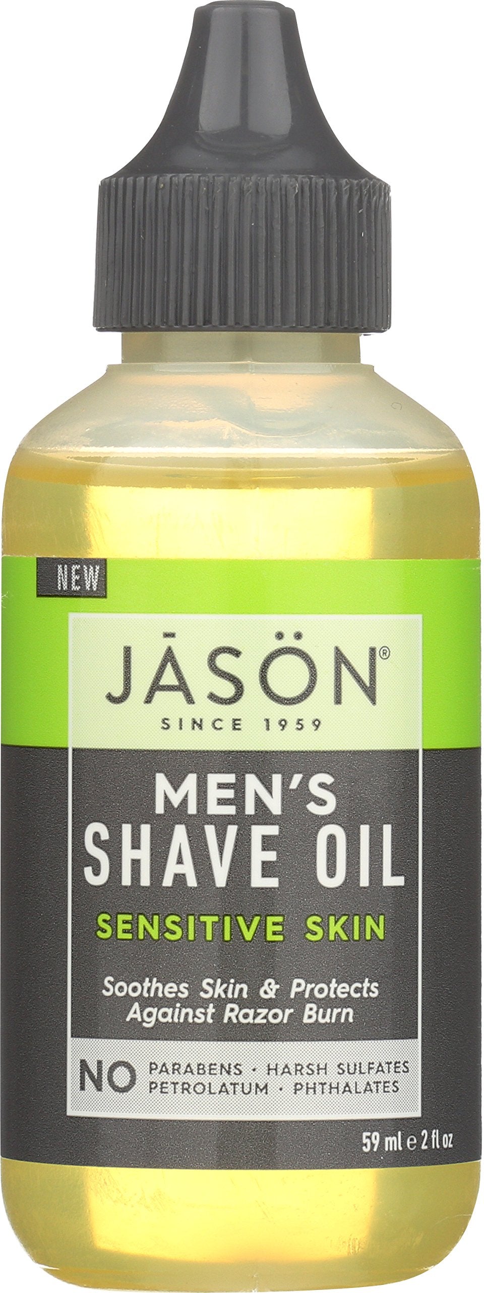 Jason Men'S Sensitive Skin Shave Oil, 2 Oz - Gentle, Moisturizing Formula For Smooth Shaving