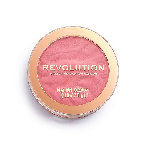 Revolution Beauty Blusher Reloaded - Highly Pigmented Pressed Powder Blush, Pink Lady, 0.26 Oz.