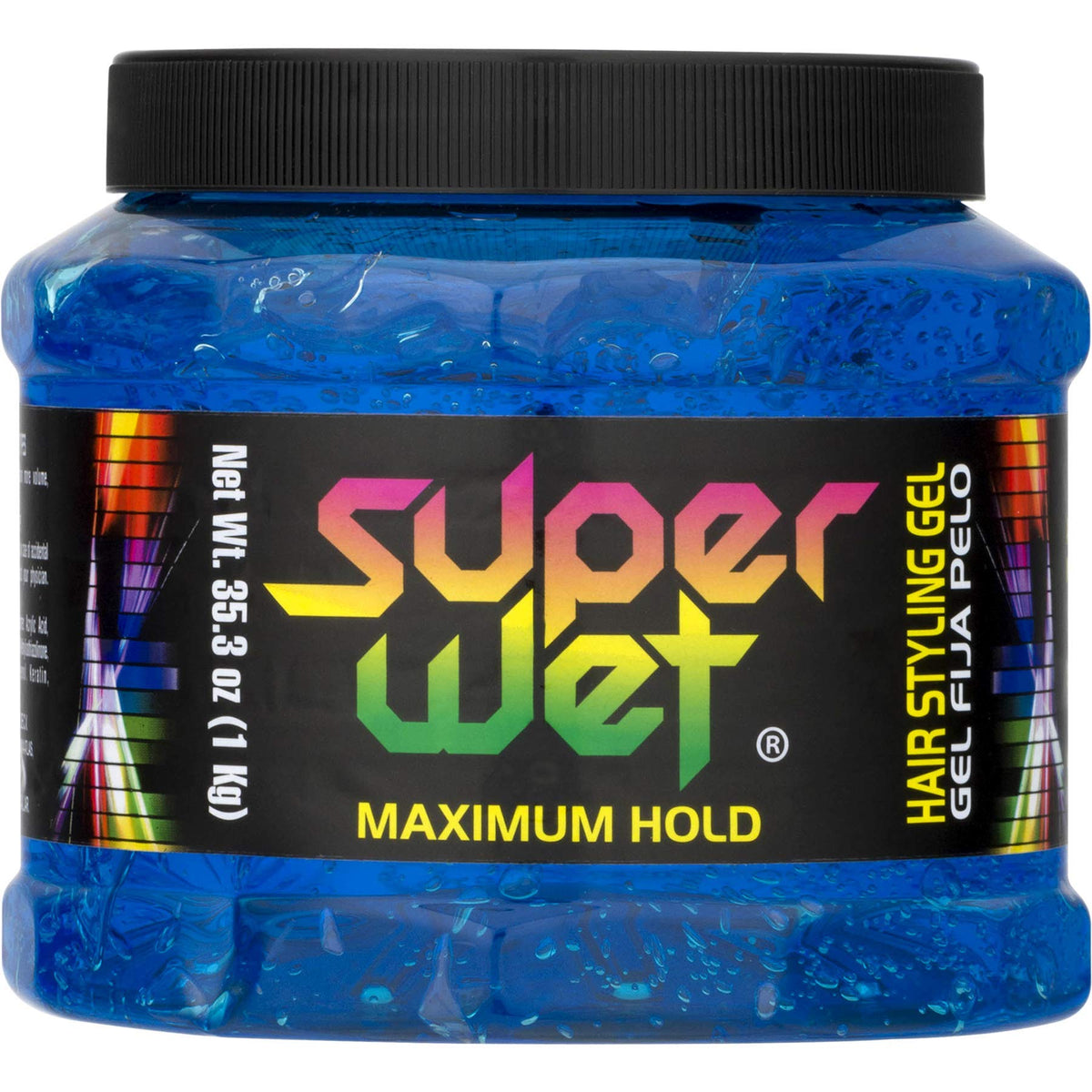 Super Wet Plus Azul Gel - Blue, 35.3 Ounce, Premium Lubricant For Enhanced Comfort