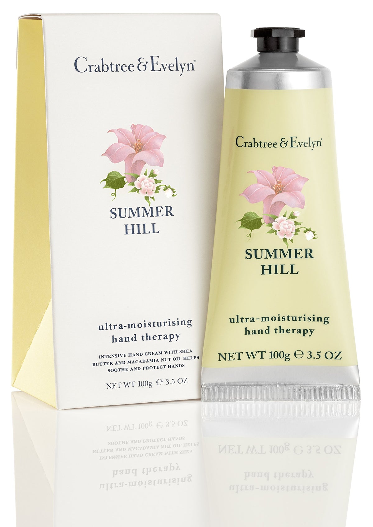 Crabtree & Evelyn Ultra-Moisturising Hand Cream, Summer Hill, 3.5 Oz - Hydrating Therapy