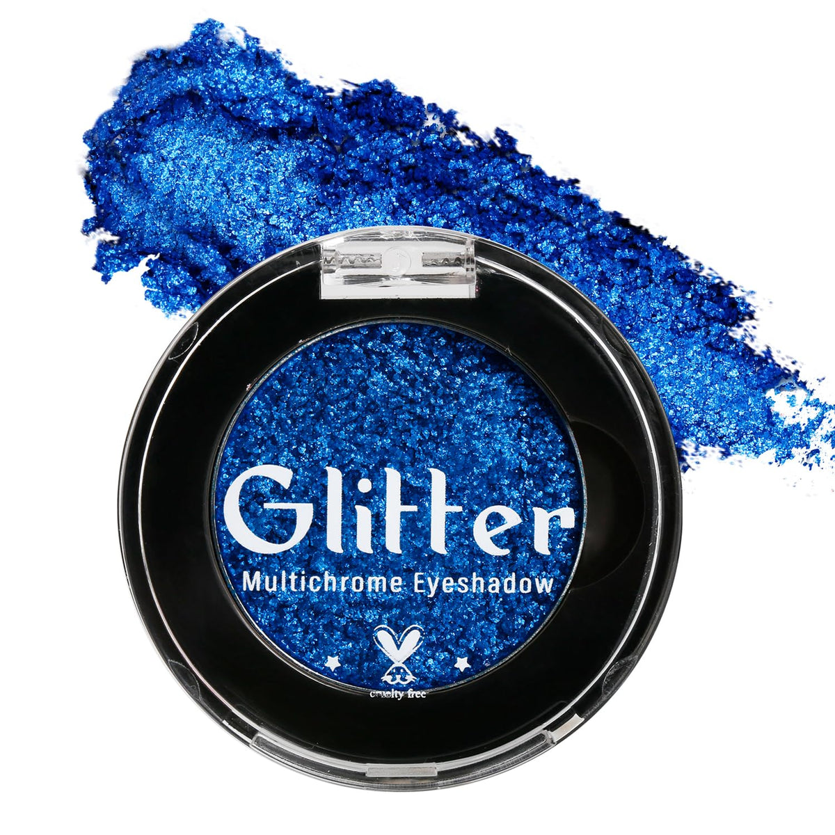 Beuself Blue Glitter Eyeshadow - Highly Pigmented Holographic Sparkle, Vegan, 0.35 Oz