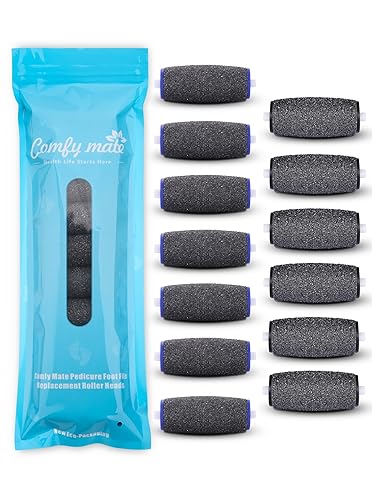 Comfy Mate 13 Pack Replacement Rollers For Amope Pedi Perfect - 6 Extra Coarse & 7 Regular Coarse