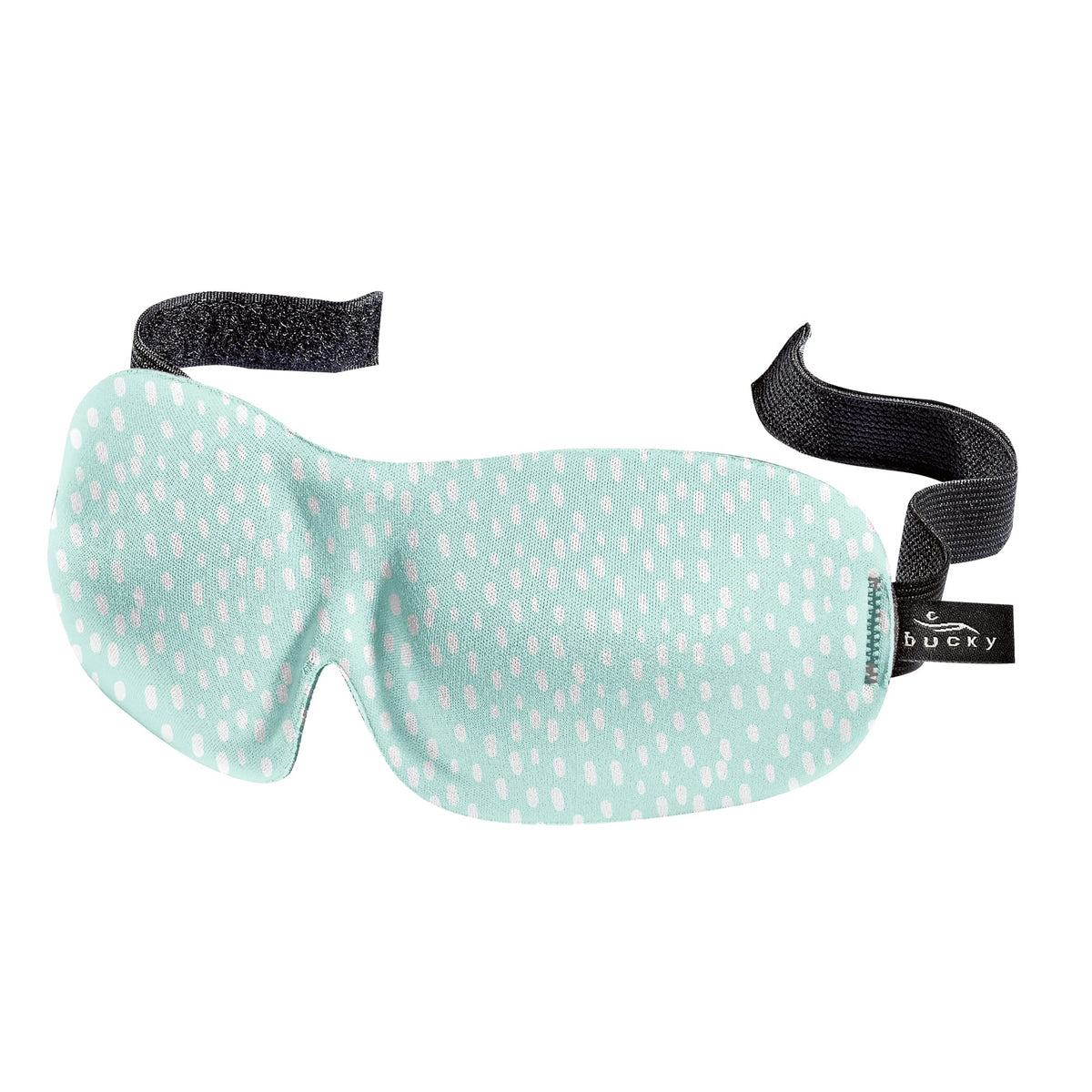 Bucky 40 Blinks Eye Mask - No Pressure Travel & Sleep Mask, Teal Dots, One Size