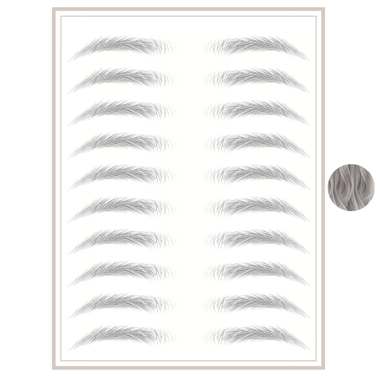 Brows By Bossy Temporary Eyebrow Tattoos - Waterproof Hair Like Peel Off Stickers For Men & Women