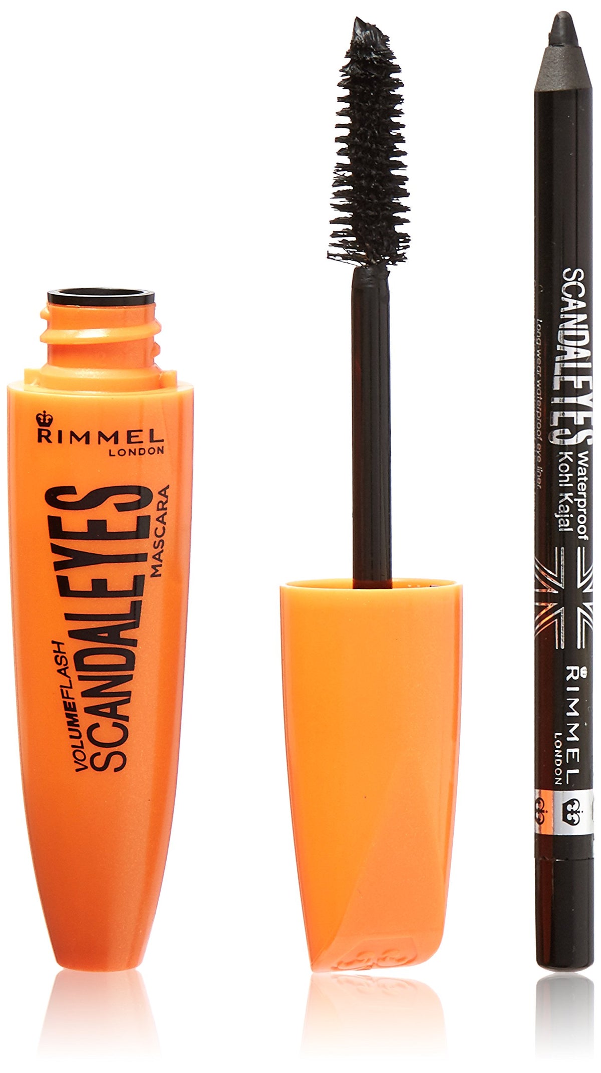 Rimmel Scandaleyes Waterproof Mascara & Kohl Liner, Extreme Black, 0.405 Fl Oz, 1 Count