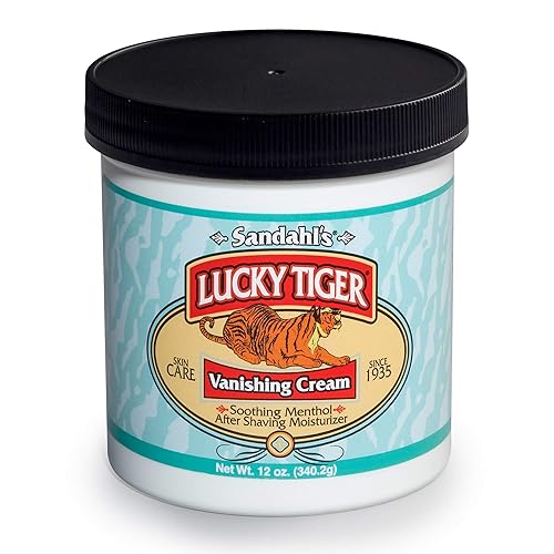 Lucky Tiger Vanishing Cream 12Oz - Soothing Menthol Moisturizer For Smooth Skin