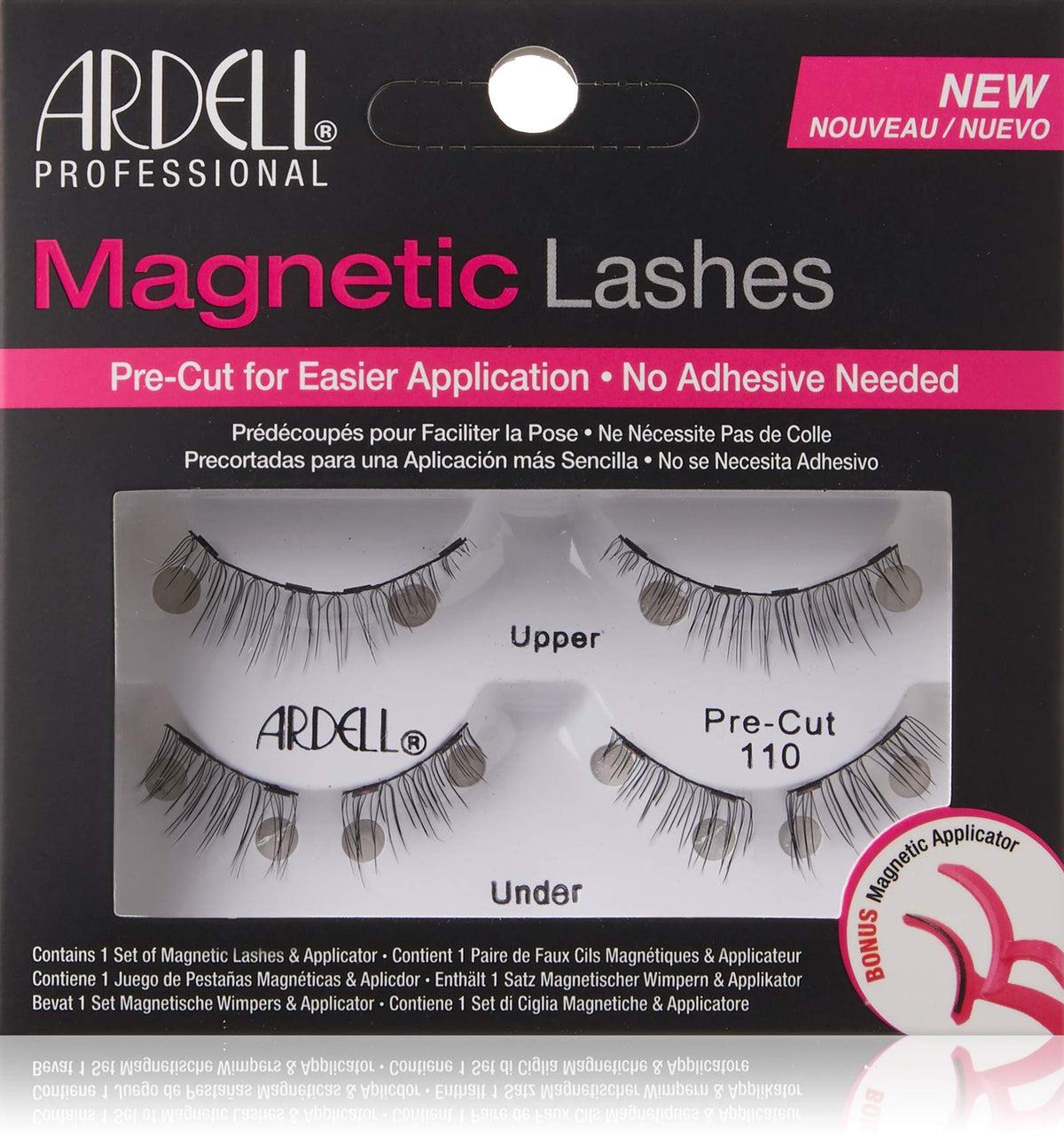 Ardell Magnetic Lash Pre-Cut 110 - Black Synthetic Lashes, 1 Count (Pack Of 1)