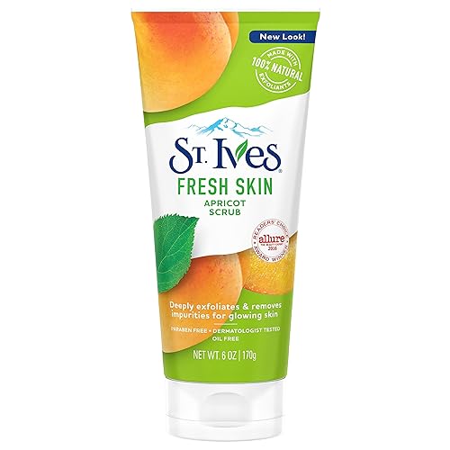 St Ives Fresh Skin Apricot Scrub, 6 Oz Exfoliating Facial Scrub For Smooth Skin