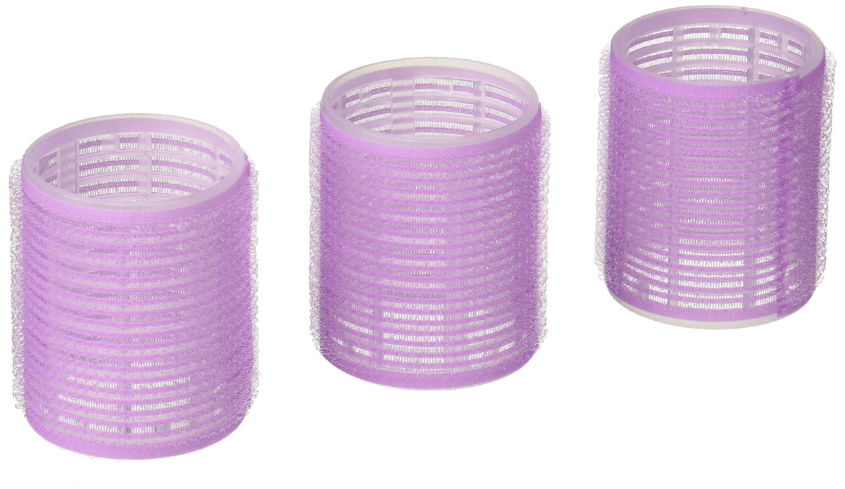 Diane Self Grip Rollers, Purple - 3 Count for Effortless Styling and Volume