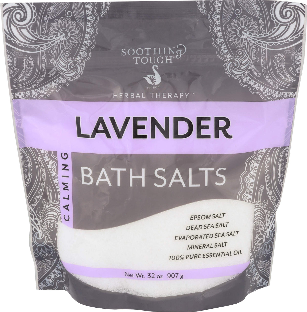 Soothing Touch Lavender Bath Salts, 32 Oz - Relaxing Aromatherapy Soak