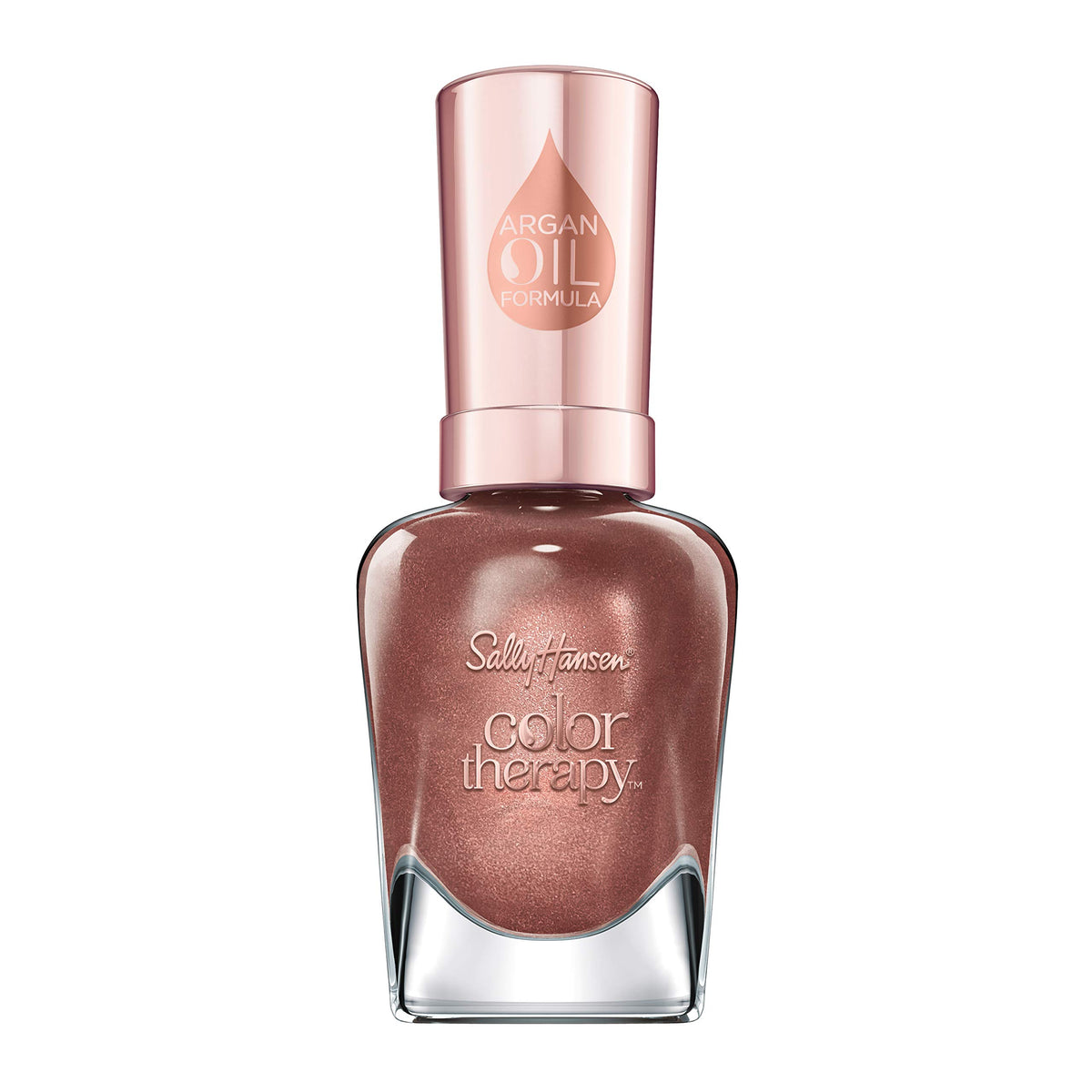 Sally Hansen Color Therapy Nail Polish - Raisin The Bar, Argan Oil, 0.5 Oz, Nail Strengthener