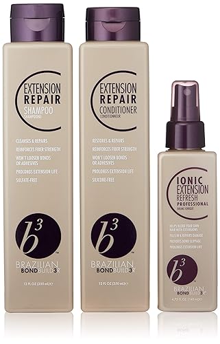 B3 Brazilian Bondbuilder Shampoo & Conditioner Trio Pack, 15 Fl. Oz. - Hair Repair & Strengthening