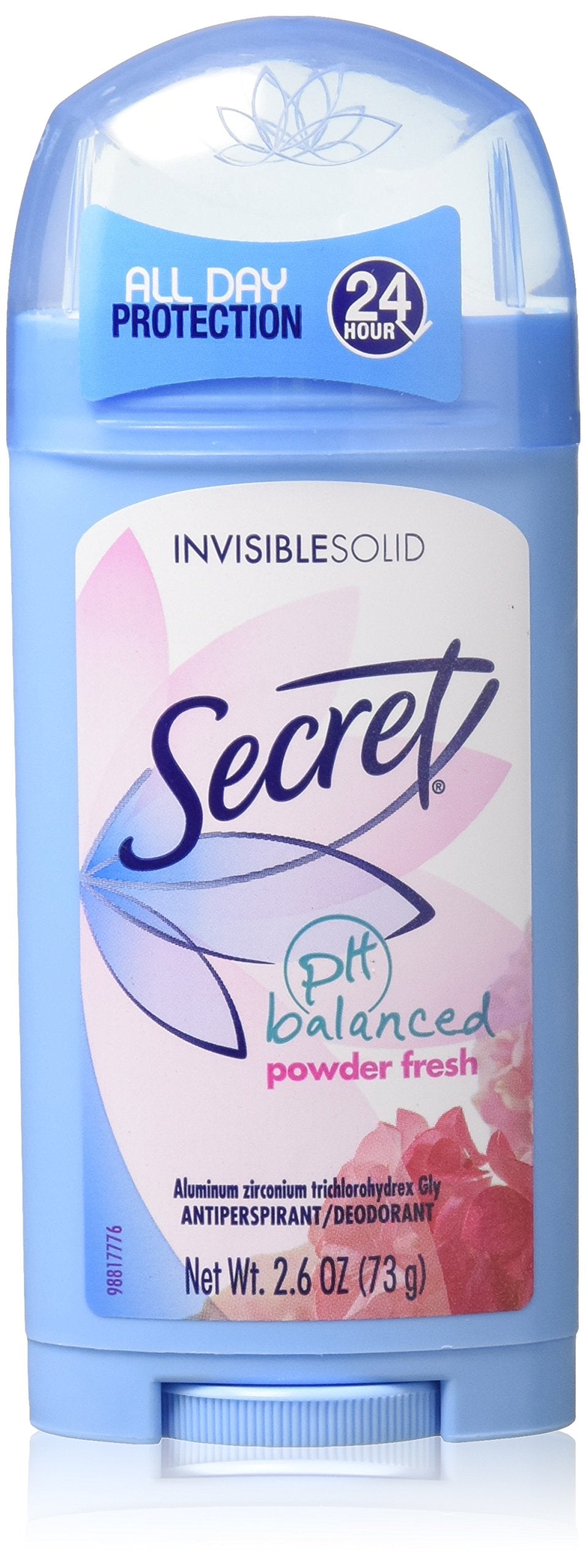 Secret Deodorant Powder Fresh Solid, 2.6 Oz, Twin Pack (3 Pack) - Great Value