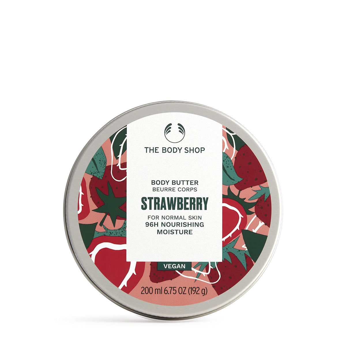 The Body Shop Strawberry Body Butter - 6.75 Oz Moisturizing Cream For Soft Skin