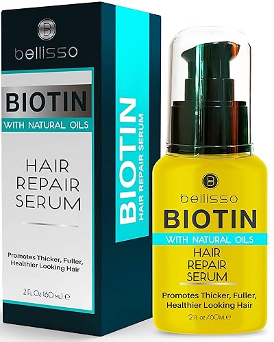 Bellisso Biotin Hair Thickening Serum - Strengthening Treatment For Volume & Shine, 2 Fl Oz