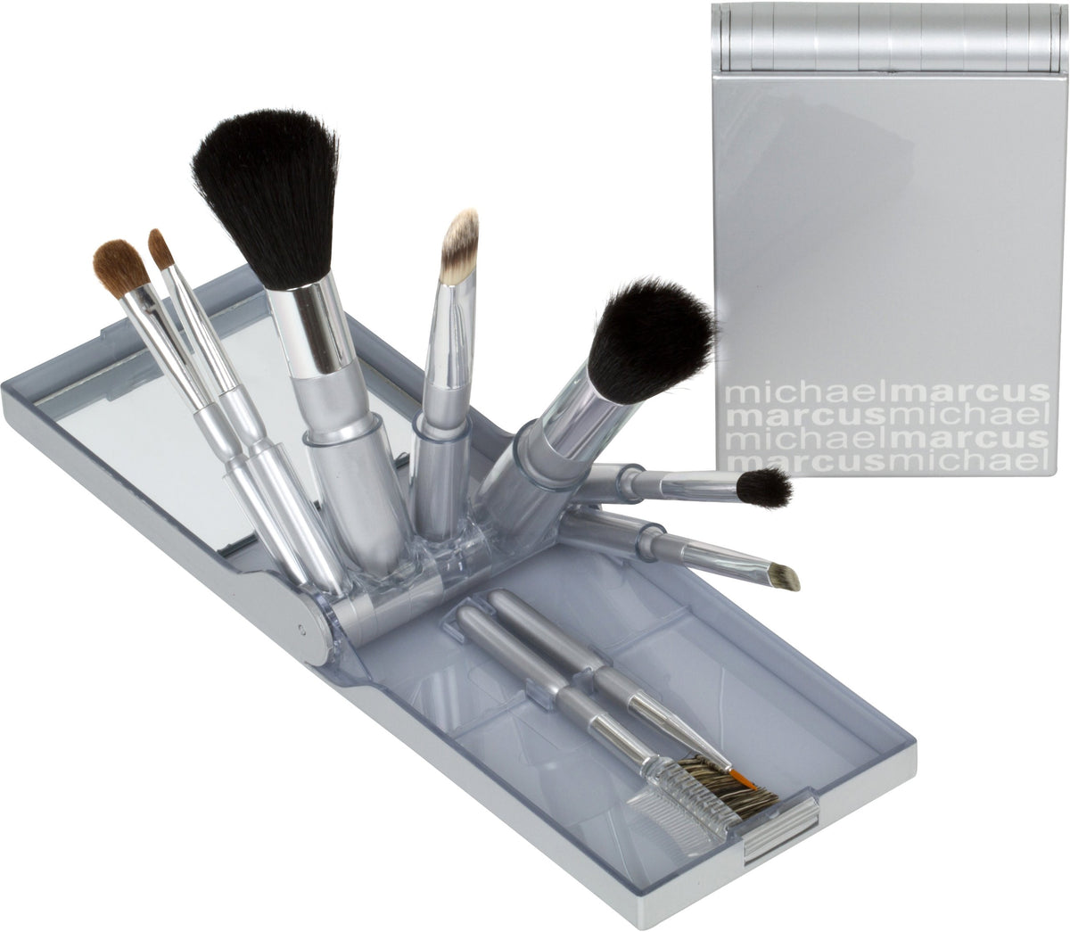 Michael Marcus 9-Piece Makeup Brush Set - Professional Blending Brushes For Face & Eyes