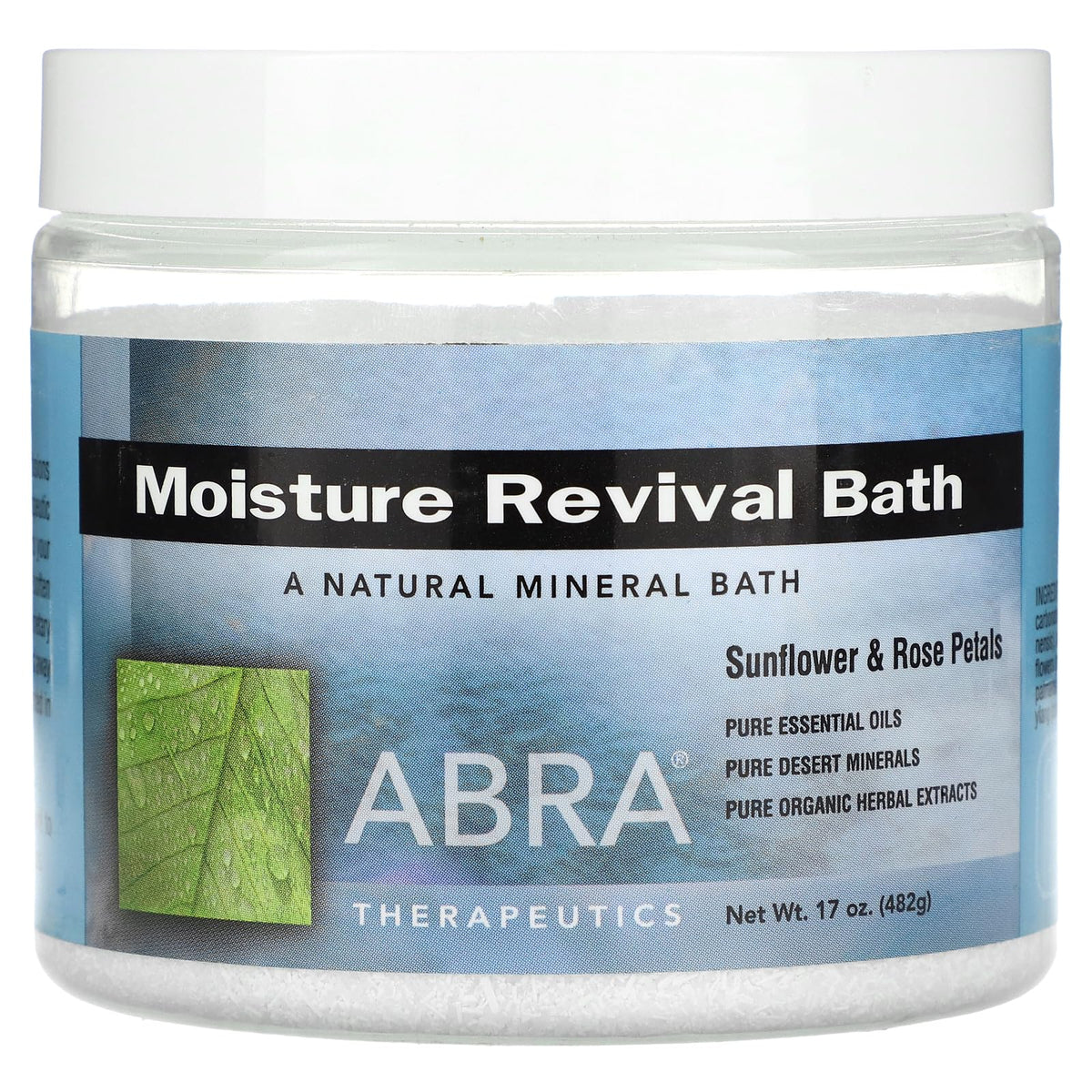 Abra Therapeutics Moisture Revival Bath Powder - Sunflowers & Rose Petals, 17 Oz