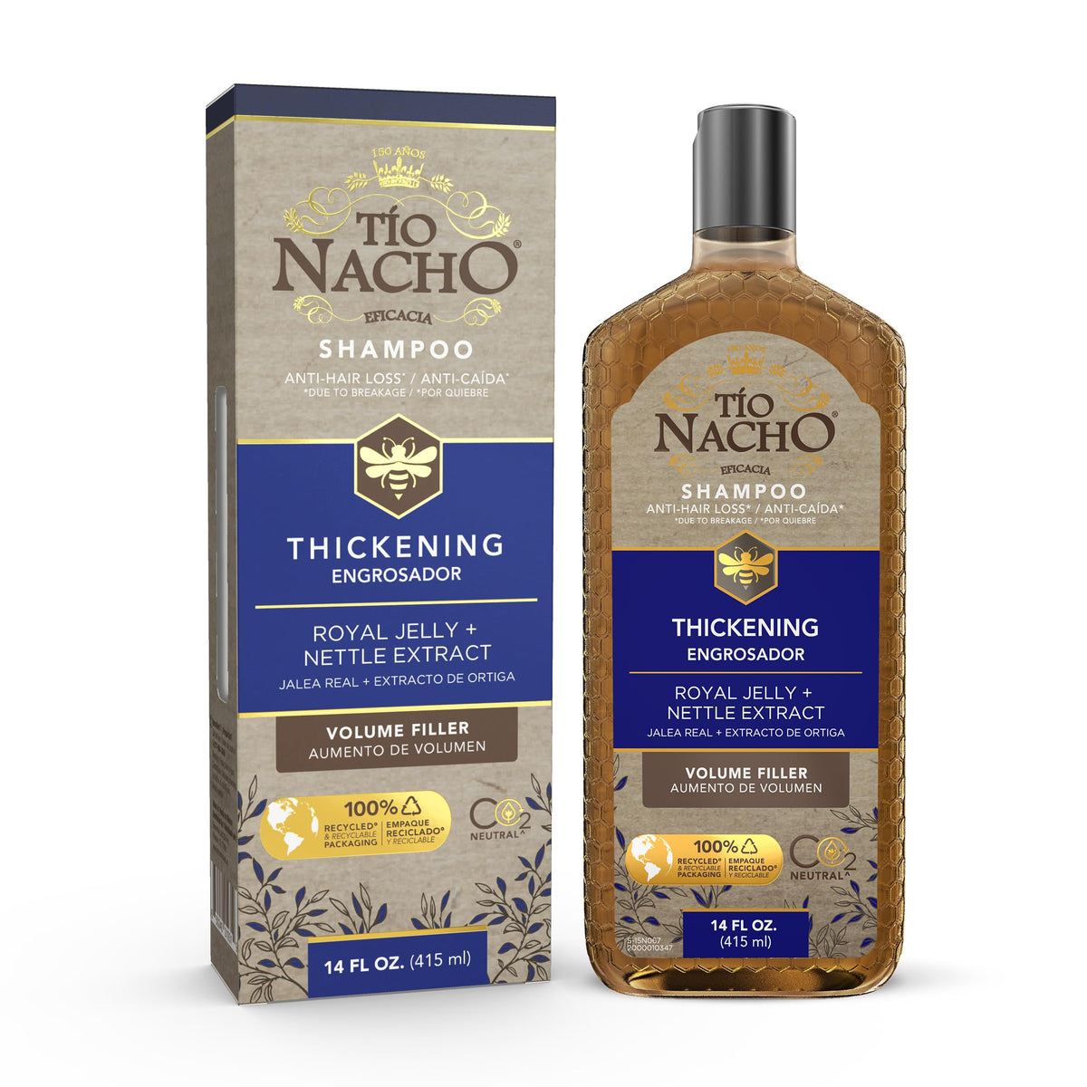 Tio Nacho Anti Hair Loss Shampoo, Volumizing With Royal Jelly & Rosemary, 14 Fl Oz