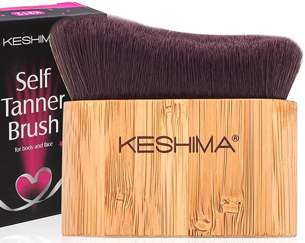 Keshima Large Self Tanner Brush - Kabuki Tanning Applicator For Smooth Face & Body Coverage