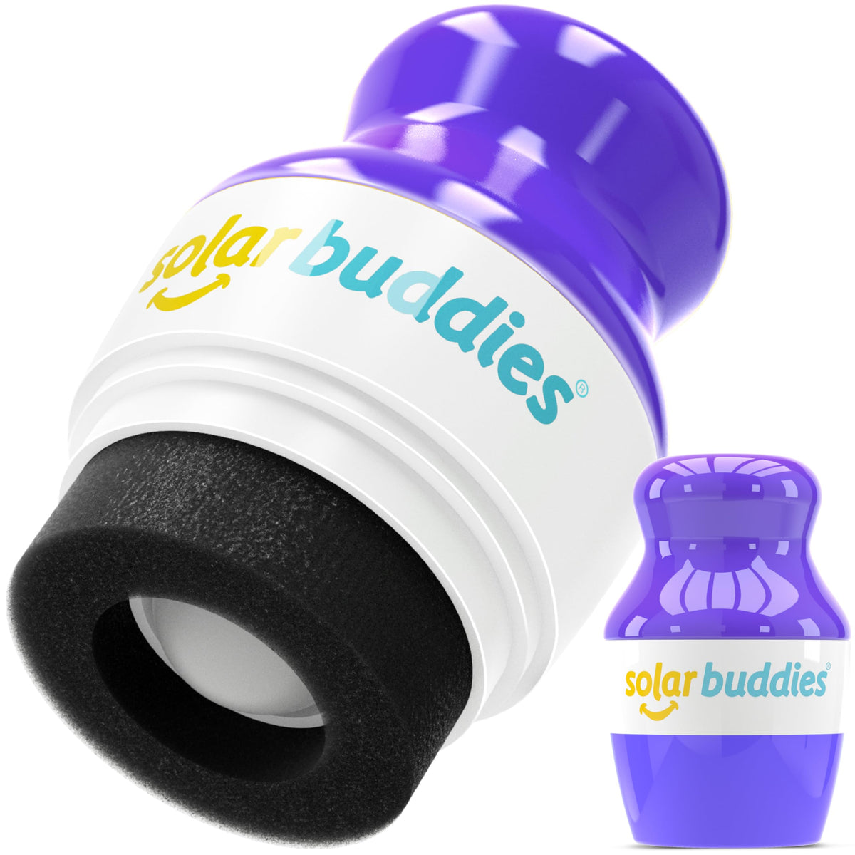 Solar Buddies Sunscreen Applicator - Refillable Roll-On For Kids & Families, 3.4 Fl Oz, Purple