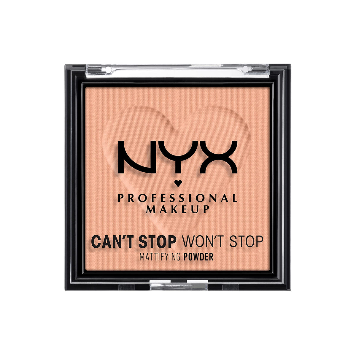 NYX Can't Stop Won't Stop Mattifying Pressed Powder - Bright Peach, 0.21 oz