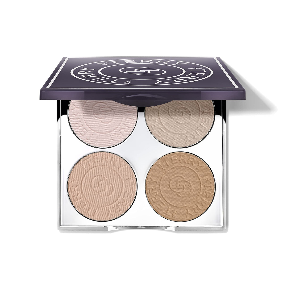 By Terry Hyaluronic Hydra-Powder Palette - 4 Shades, Vegan Contour For Flawless Fair To Medium Skin