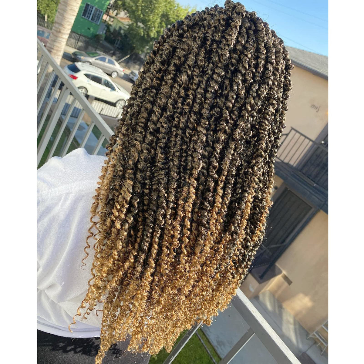 Dorsanee 14&quot; Passion Twist Crochet Hair 8 Packs 1B/27 - Pre-Twisted Synthetic Water Wave Extensions