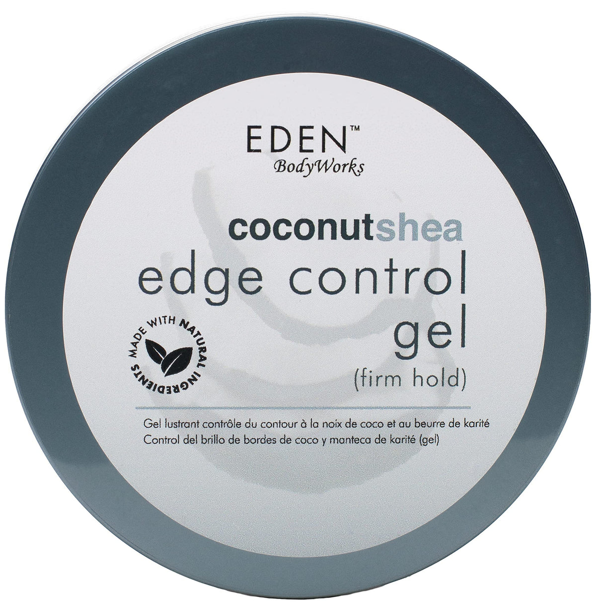 Eden Bodyworks Coconut Shea Control Edge Glaze - 6 Oz, Firm Hold, Moisturizes, Adds Shine