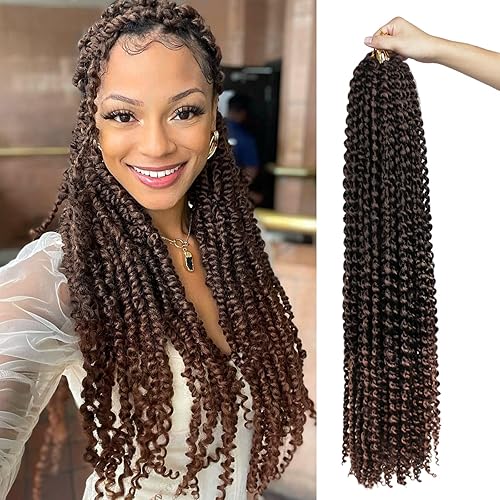 Desire4Hair Passion Twist Hair 30&quot; 7 Packs Water Wave Crochet Braids Ombre 1B/30