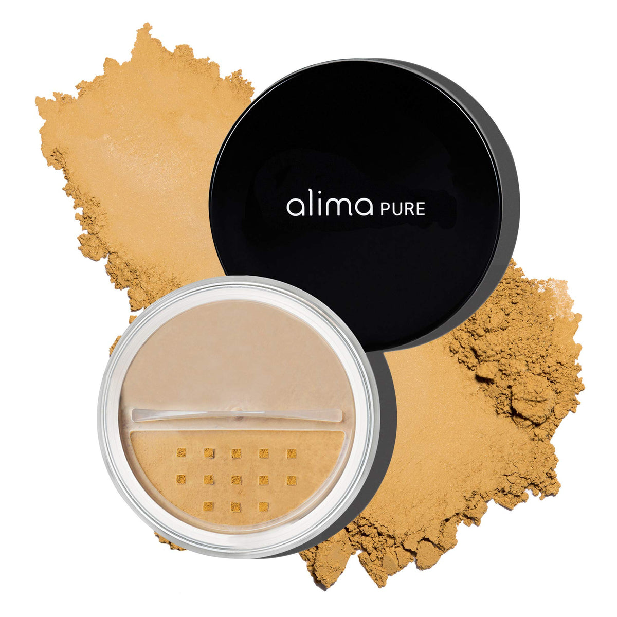 Alima Pure Matte Foundation Loose Powder, Warm 8, Oil-Free, Talc-Free, Full Coverage, 0.16 Oz