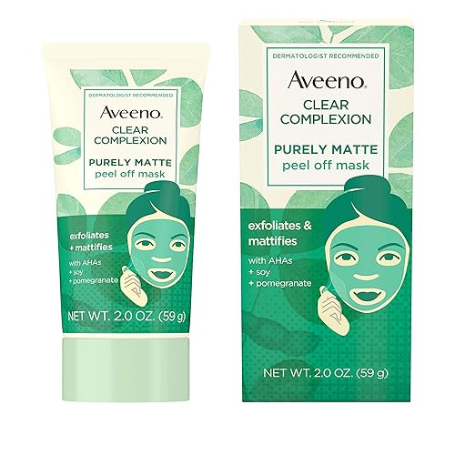 Aveeno Clear Complexion Peel Off Face Mask With Aha, Soy & Pomegranate, 2 Fl Oz