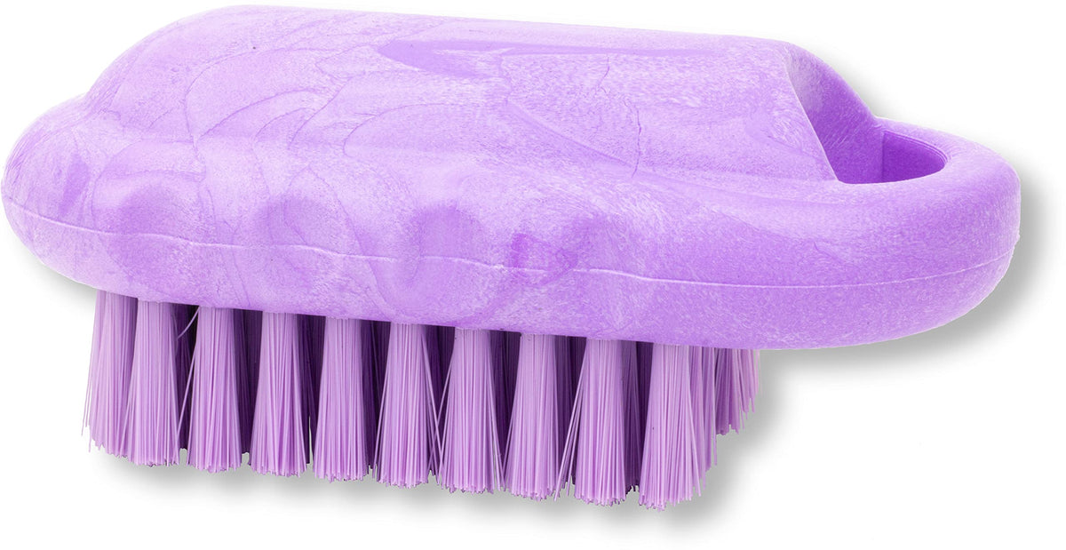 SPARTA Heavy-Duty Nail Scrub Brush - Stiff Bristles for Gardeners & Mechanics, 5&quot; Purple