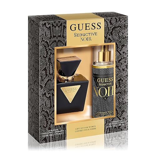 Guess Seductive Noir 2 Pc Set For Women - 2.5 Oz Edt Spray & 4.2 Oz Mist, Fr