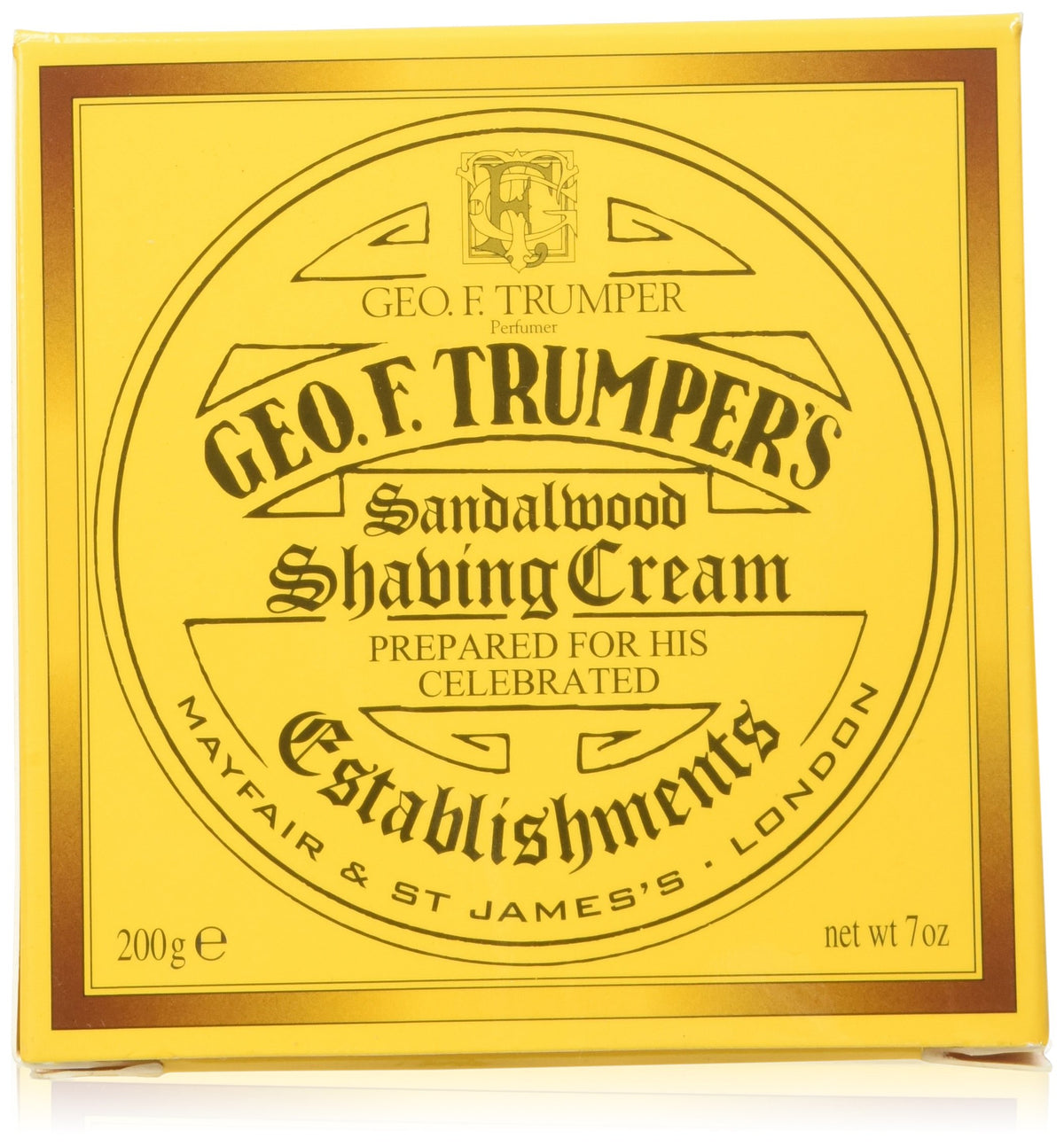 Geo F. Trumper Sandalwood Soft Shaving Cream Jar - 7 Ounce, Luxury Shaving Essential