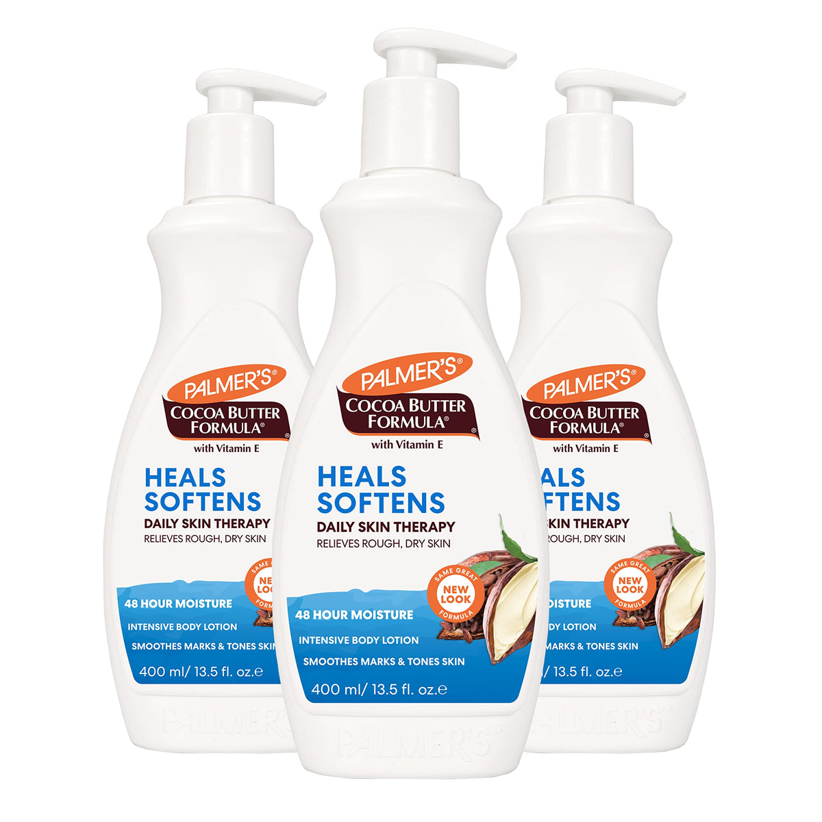 Palmer'S Cocoa Butter Body Lotion, Daily Skin Therapy For Dry Skin, 13.5 Oz, Pack Of 3