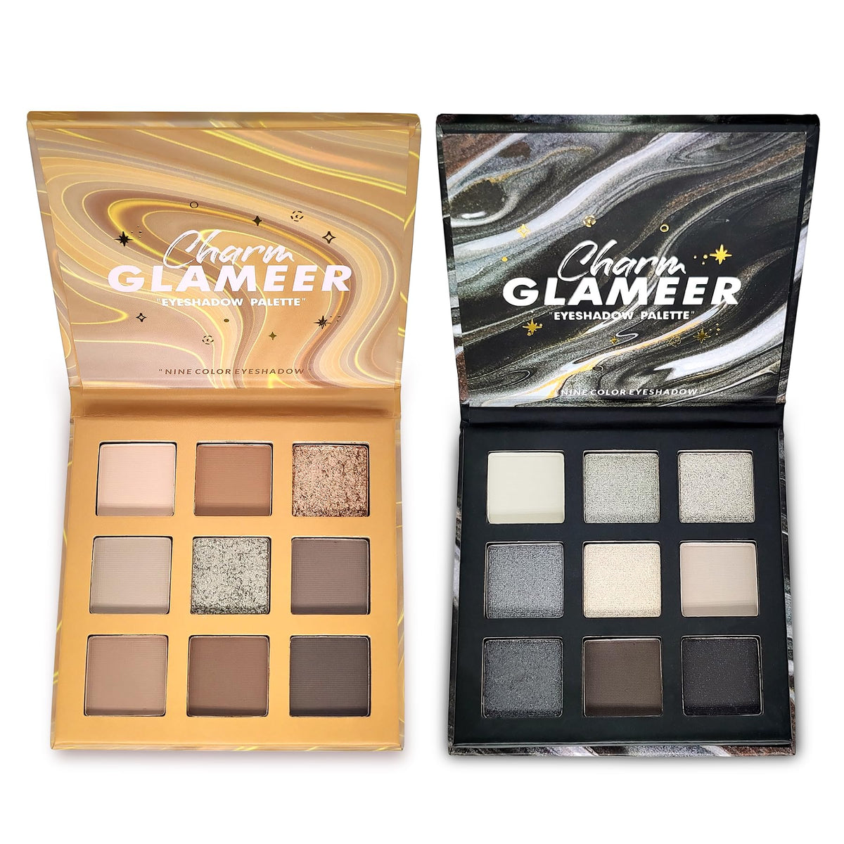 Glameer 18-Color Eyeshadow Palette - Matte, Glitter & Shimmer - Waterproof Makeup (G005-1/G005-