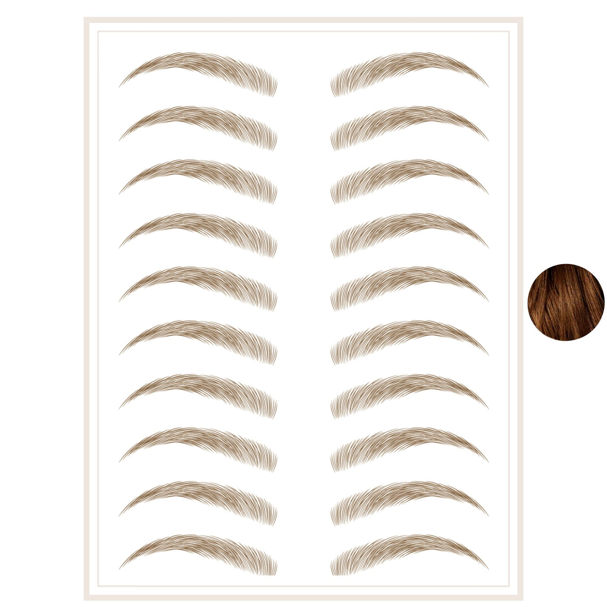 Brows By Bossy Eyebrow Tattoos - Waterproof Ginger Stickers For Instant Hair-Like Brows