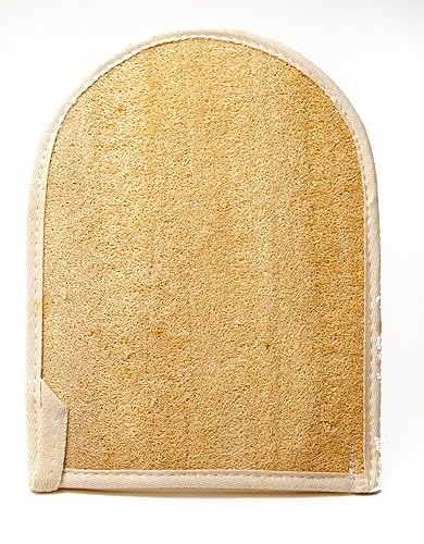 Spa Destinations Natural Loofa Exfoliating Bath Mitt For Smooth Skin And Refreshing Showers