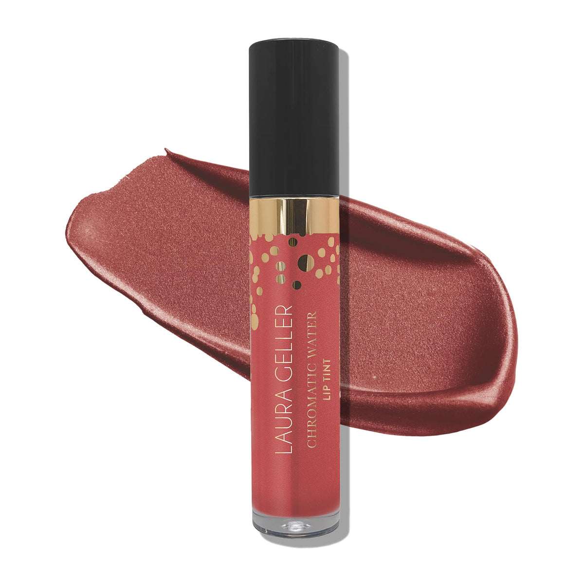 Laura Geller Chromatic Water Lip Tint, Holographic Hydrating Lip Color, Tea Rose, 1.5 Fl Oz