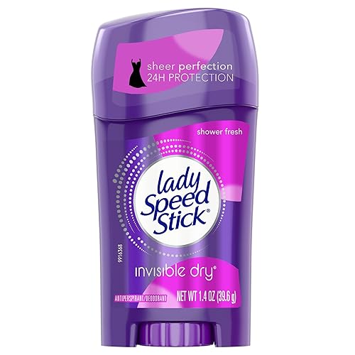 Lady Speed Stick Anti-Perspirant & Deodorant, Invisible Dry, Shower Fresh, 1.4 Oz