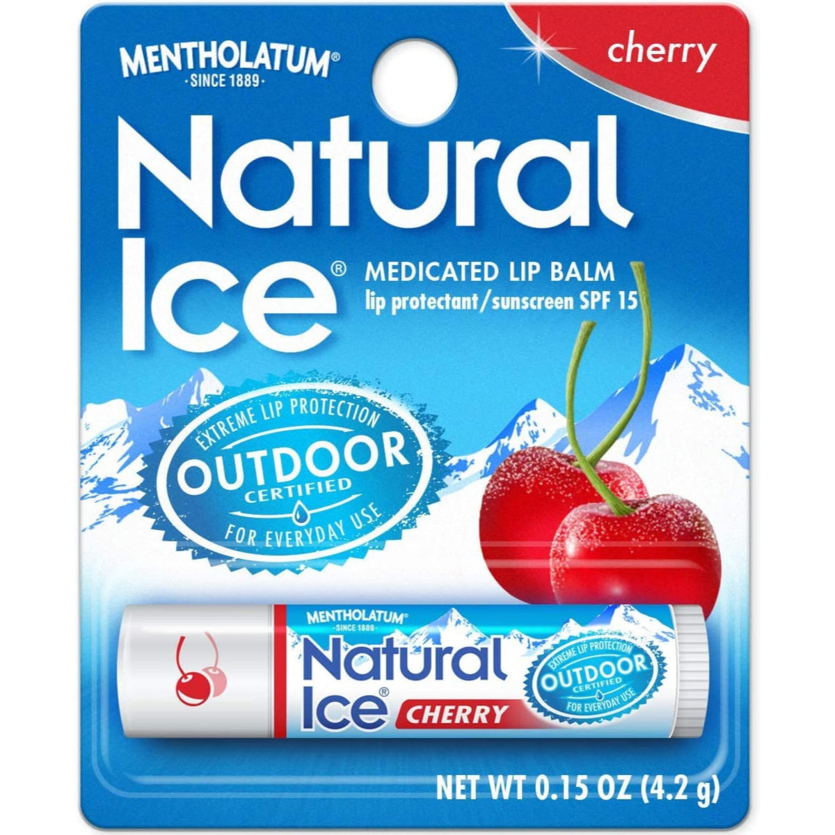 Natural Ice Cherry Lip Protectant/Sunscreen Spf 15, 48 Pack - Moisturizing & Protective Balm