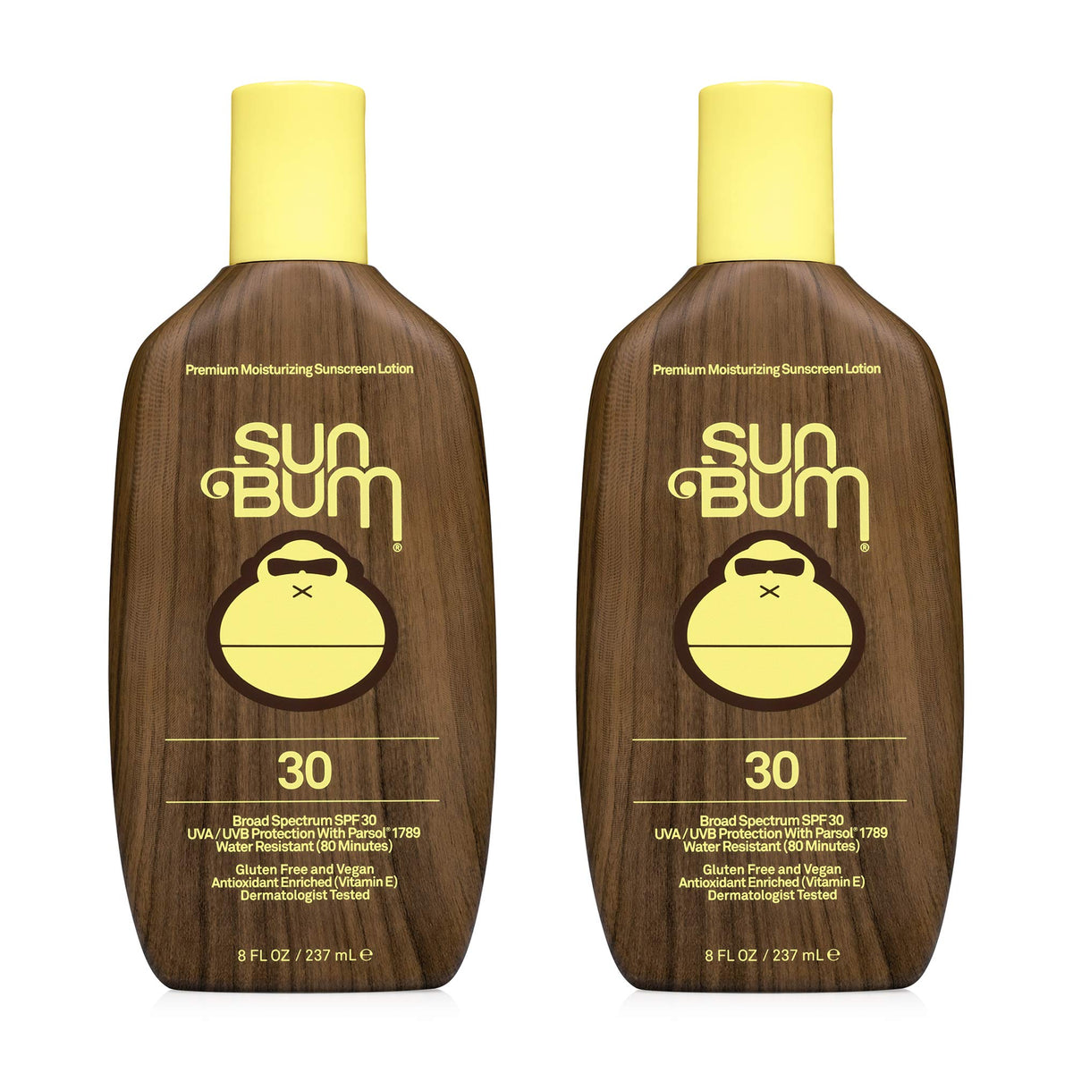 Sun Bum Spf 30 Sunscreen Lotion - Vegan, Reef Friendly, Moisturizing, 8Oz, 2 Pack