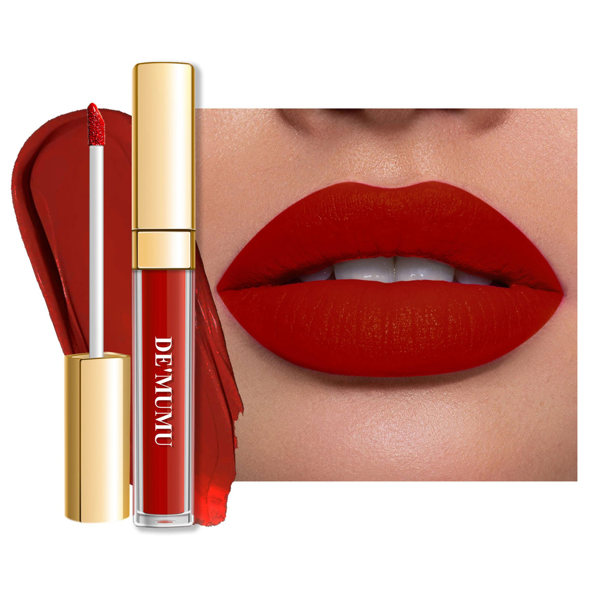 De'Mumu Matte Liquid Lipstick - Long Lasting, Smudgeproof Lip Color, Dm05 Dragon Girl, 1Oz