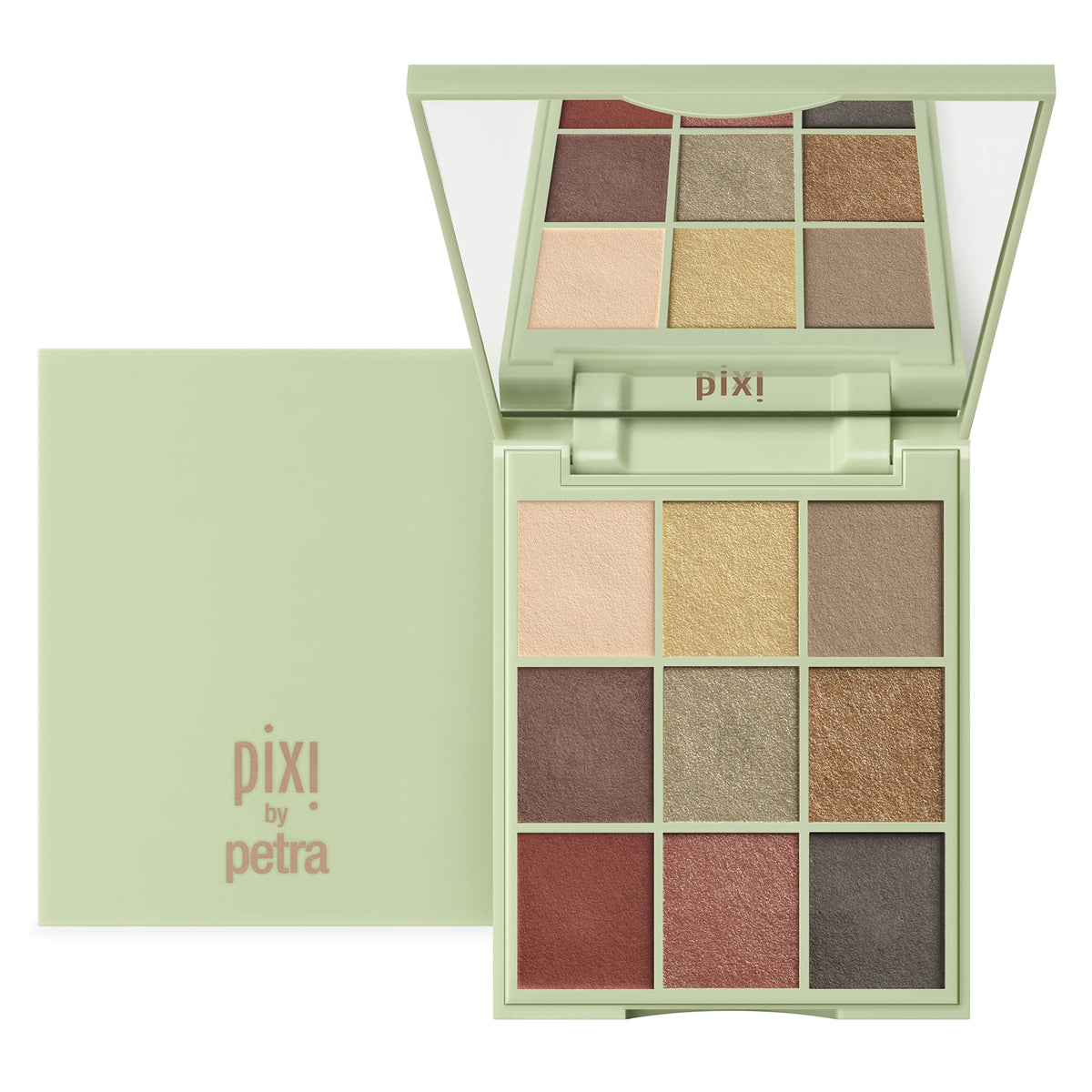 Pixi Beauty Hazelnut Haze Eyeshadow Palette - 9 High Pigment Shades, Paraben-Free, 11.5G