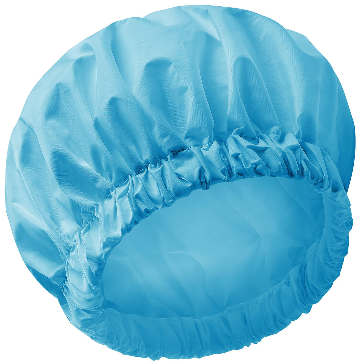 Edoneery Reusable Shower Cap For Women - Large Waterproof Hair Bonnet In Lake Blue