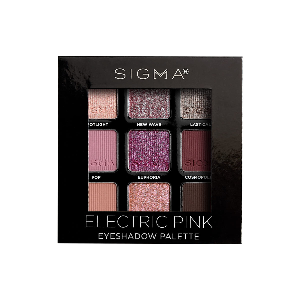 Sigma Beauty Electric Pink Eyeshadow Palette - 2.56 Oz, Vibrant Color For Stunning Looks